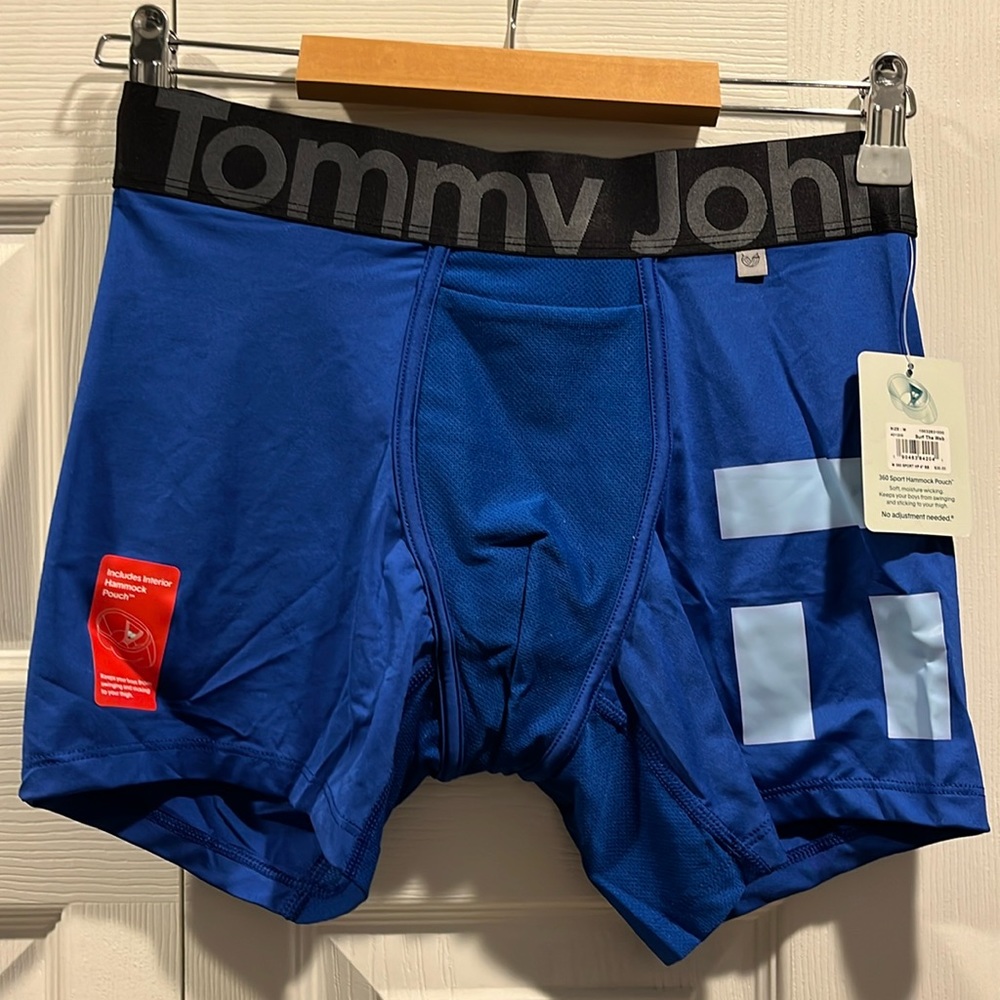 COPY - Tommy John 360 sport 4” trunk hammock pouch blue medium